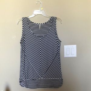 Black and White striped simple shirt